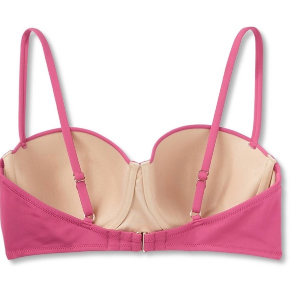 Women's Light Lift Bralette Bikini Top - Shade & Shore Pink 34B - Picture 5 of 17